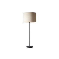 Modern Minimalist Floor Lamp with Beige Linen Shade