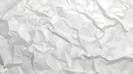 Obraz premium The texture of white paper is crumpled. Background for various purposes. textured white background. The surface is covered in countless wrinkles and fine creases