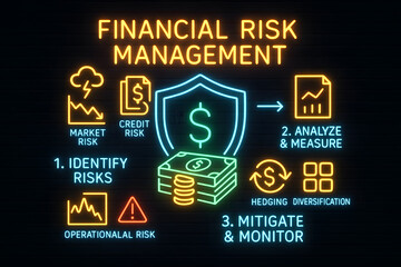 Financial Risk Management and Investment Danger Assessment Infographic for Business Planning