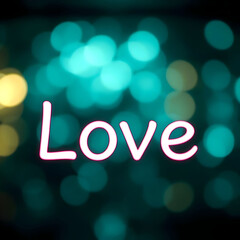 Neon light text effect