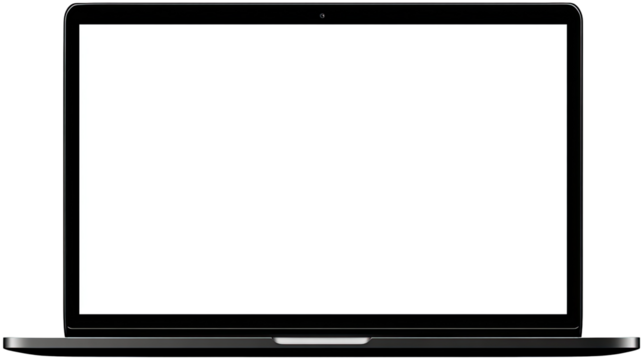 Laptop with blank screen (3)