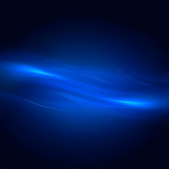 Abstract blue light wave background with smooth glowing lines