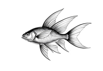 fish isolated on white