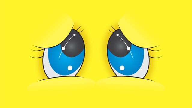 Cartoon eyes in background theme for background illustration in the vector drawing templete in vector for background .