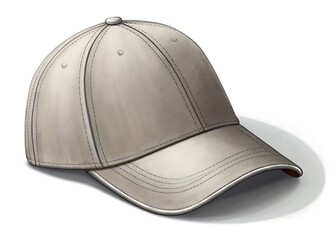 Obraz premium Plain Cap Isolated with Soft Shadow Background