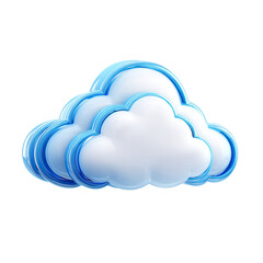 Fototapeta premium 3D cloud graphic