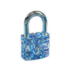 Light blue iridescent lock