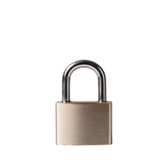 Naklejka premium A metallic padlock against a black background