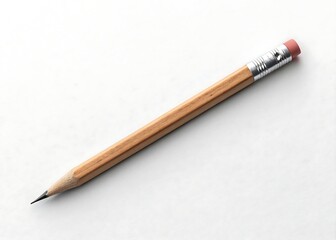 Naklejka premium Simple Pencil Mockup in Flatlay Style