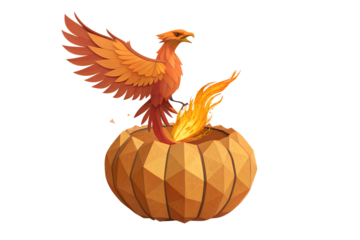 Enchanted Low-Poly Halloween: Glowing Symbols, Mystical Creatures, and Cosmic Magic in a Digital Realm