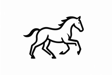 horse silhouette vector