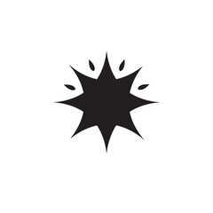 star silhouette icon, stars silhouette vector symbol icon design