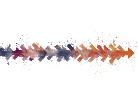 Abstract watercolor horizontal banner