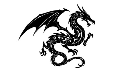 dragon tattoo design transparency background 