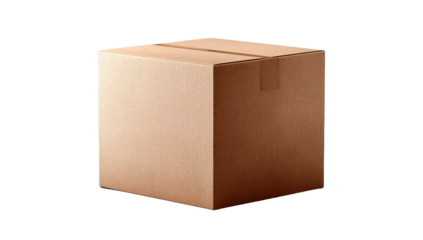 A plain brown cardboard box suitable for packaging and transporting various items efficiently.