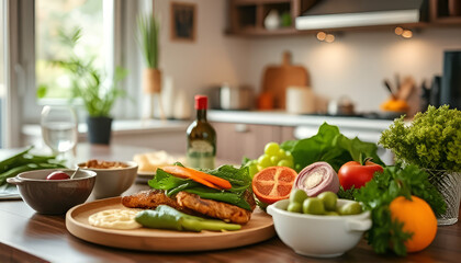vegetables on a table