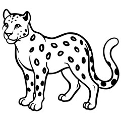 Snow leopard vector