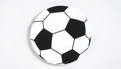 Fototapeta premium soccer ball on white background
