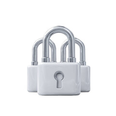 Naklejka premium Group of security locks