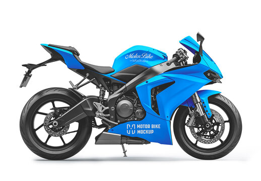 Sport Motorcycle Racing Mockup