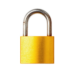 Naklejka premium Metal padlock, gold, security