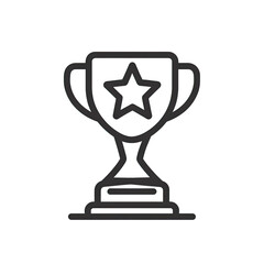 Simple trophy icon
