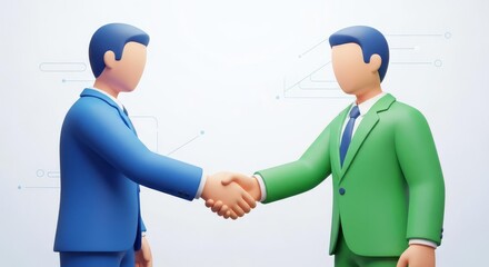Fototapeta premium professional business handshake
