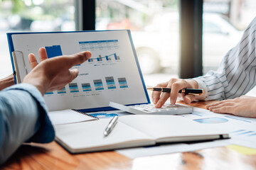 Co-working Business Team Consulting meeting Planning Strategy and brainstorming new business project