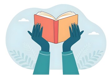 Hands Holding a Book: The Love of Reading and Knowledge