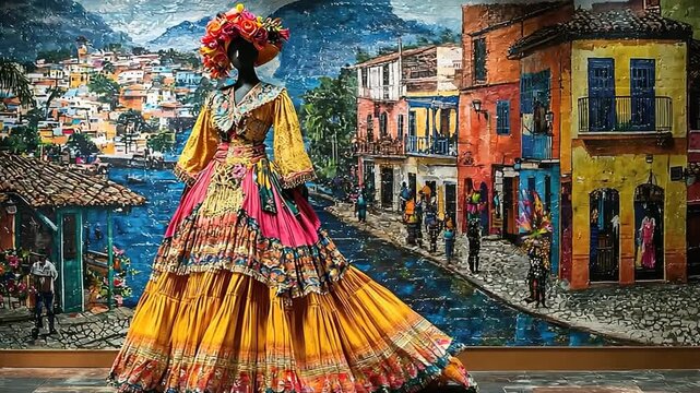traditional chincha afro-peruvian dress peruvian attire video