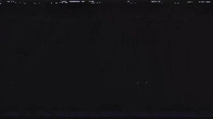 15 to 0 second countdown timer animation vhs effect on black background 4K resolution