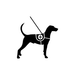 Service Dog Icon isolated on white background