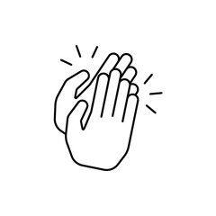 Icon a applause, isolated against a clean background.