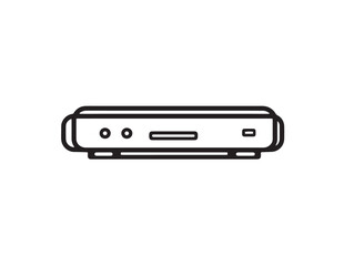 Stock Image Minimal Blu Ray Player Icon For Tech Concepts