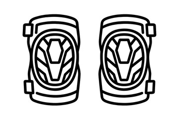 Protective knee pads designed for sports and activities used by athletes for safety and performance during training or competition