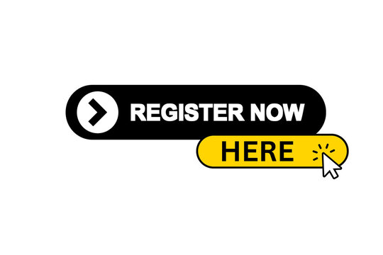Register now here button, web button 