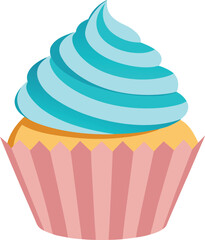 Cupcake with frosting