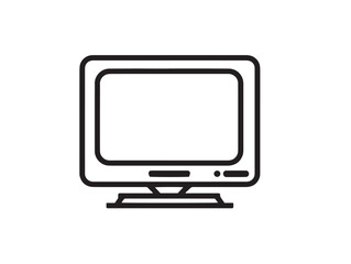 Modern Consumer Electronics Icon in Elegant Line Illustration