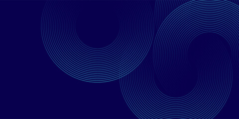 Abstract white glowing geometric lines on gray background. Modern shiny blue circle lines pattern. Futuristic technology concept. Suit for cover