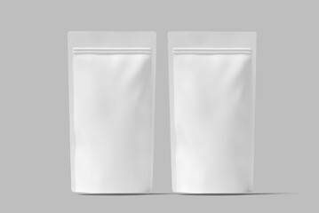 Standing Pouch Mockup Design Blank