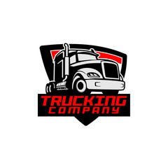 Fototapeta premium Trucking Logo Logistic Company Logo. Premium Vector Truck Logo Vector