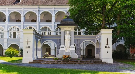 Obraz premium Poellau Abbey, Poellau, Styria, Austria, Europe - 09.08.2025