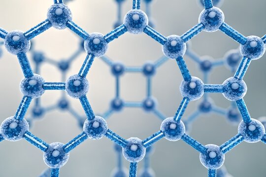 Ultramarine protein structures frozen in a crystalline lattice with quantum connections