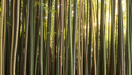 green bamboo background