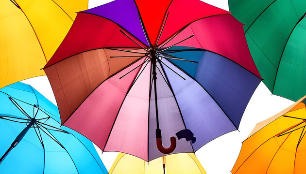 colorful umbrella background