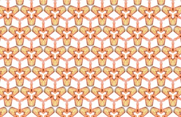 Fototapeta premium Abstract geometric seamless pattern with a warm watercolor-inspired texture, featuring repeating interconnected triangular shapes with a soft gradient effect