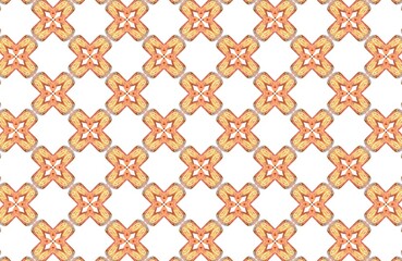 An elegant seamless pattern showcasing abstract decorative elements in a harmonious blend of warm...