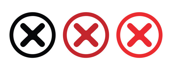 Modern Flat Style Cross Symbols . Vector illustration 