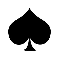 Fototapeta premium Black Spade Card Symbol