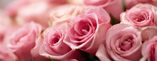 The beautiful pink roses in a vibrant floral arrangement for any occasion.